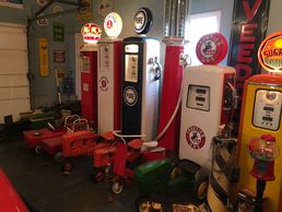 Photo of several gas pumps