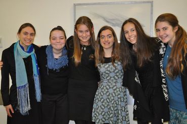 Allegro choir members (2015) after a performance at the Campaspe Library.
