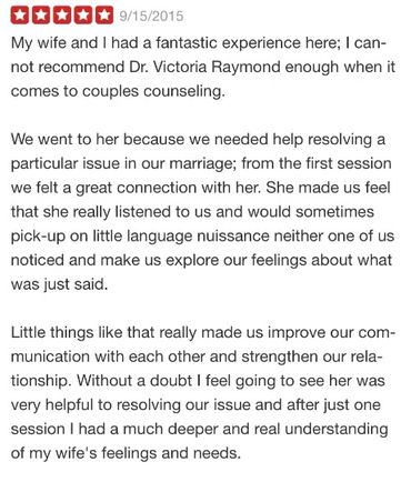 Couples counseling | Marriage counseling | therapy | therapist | Dr Victoria Raymond | Miami