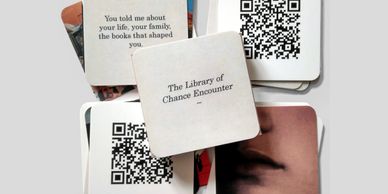 Series of cards that make up The Library of Chance Encounter.