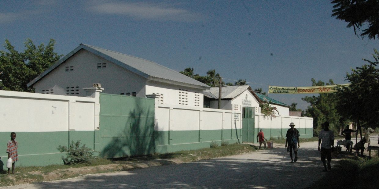 The J. Peter Gruits Memorial Hospital was finally constructed in 1989 in Boccozelle, Haiti.
