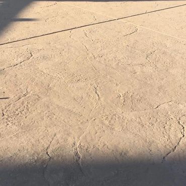 Stamp and color concrete