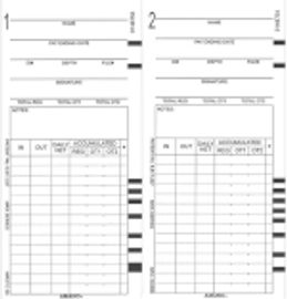 Time Cards for Amano MRX-35