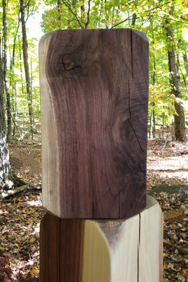 Black Walnut Minimalist Contemporary Side Table