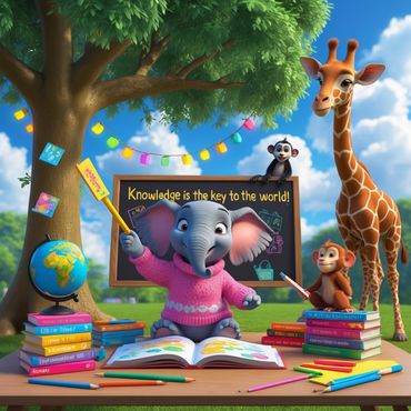 Tiki educating the kids