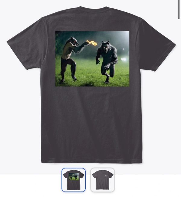 Lunar Harvest Collective Classic Crew Neck Comfortsoft T-Shirt, Wolves Creepers