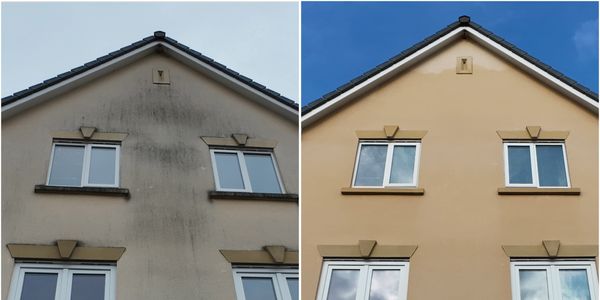 Render cleaning using soft washing service in stoke on Trent