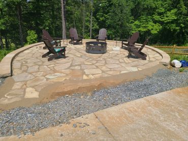 Fire pit patio