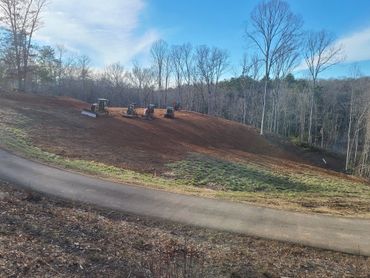 Grading of house site