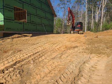 Final grade for house sites