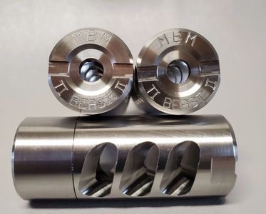 Ti Beast 2 piece
2 piece titanium muzzle brake