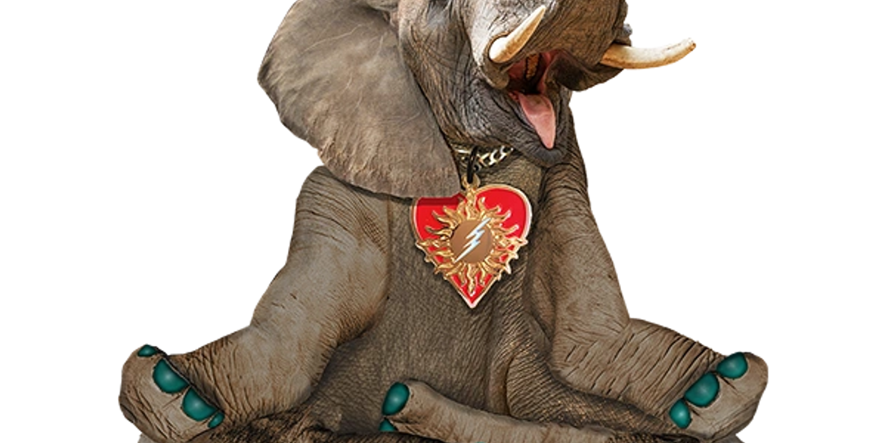 Shakti Heart Ganesha Elephant Buddie Yoga Charm