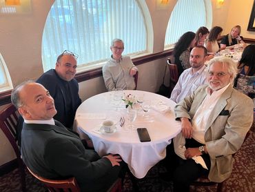 Precision Esthetics Dental Lab corporate retreat 2023. Fancy restaurant dinner for dental techs