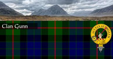 Gunn Clan tartan and motto.