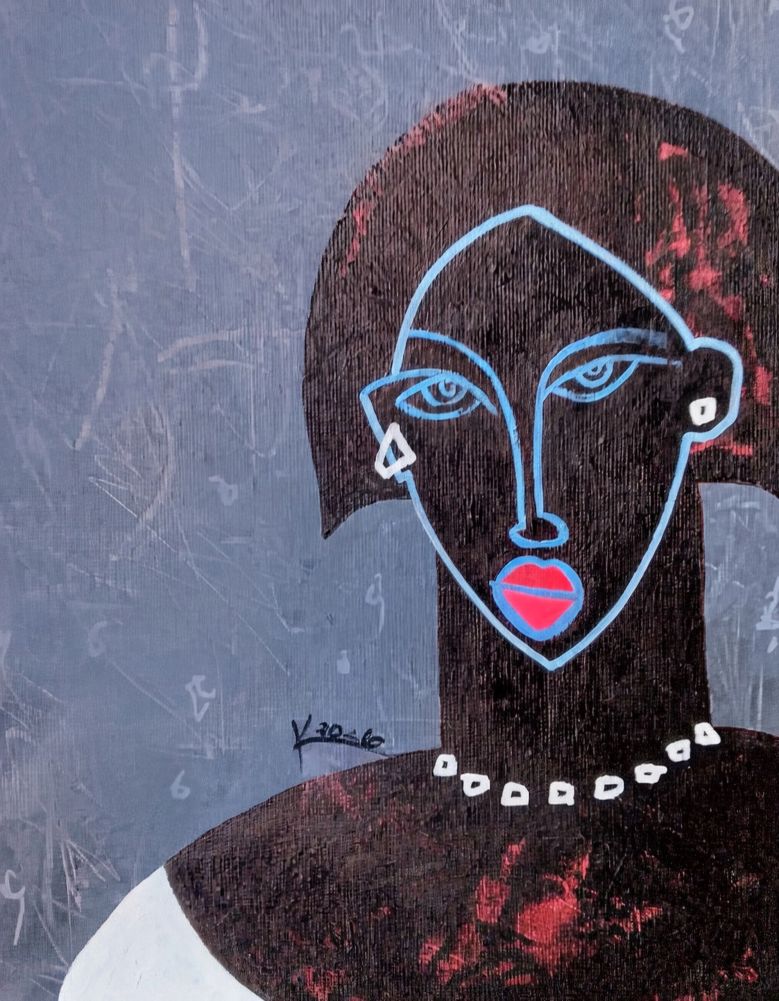 Original acrylic figurative expressionist contemporary art paintings by painter Kenneth Joslin.