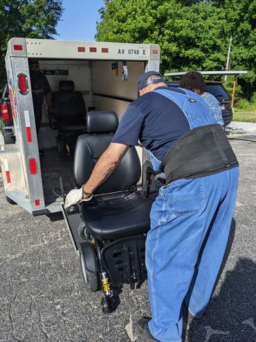 DAV 17 Gainesville Hall Chapter giving last power wheelchair to veteran in 2022. (5 of 5)
