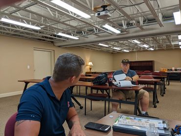 DAV 17 Gainesville Hall Chapter monthly meeting - 2022. (3-9) John Martin and Guy Shein