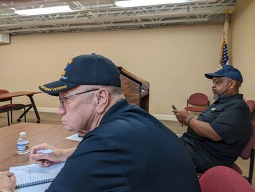 DAV 17 Gainesville Hall Chapter monthly meeting - 2022. (4-9) James Ledford and Andre Castleberry