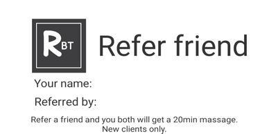 Refer a Friend Card