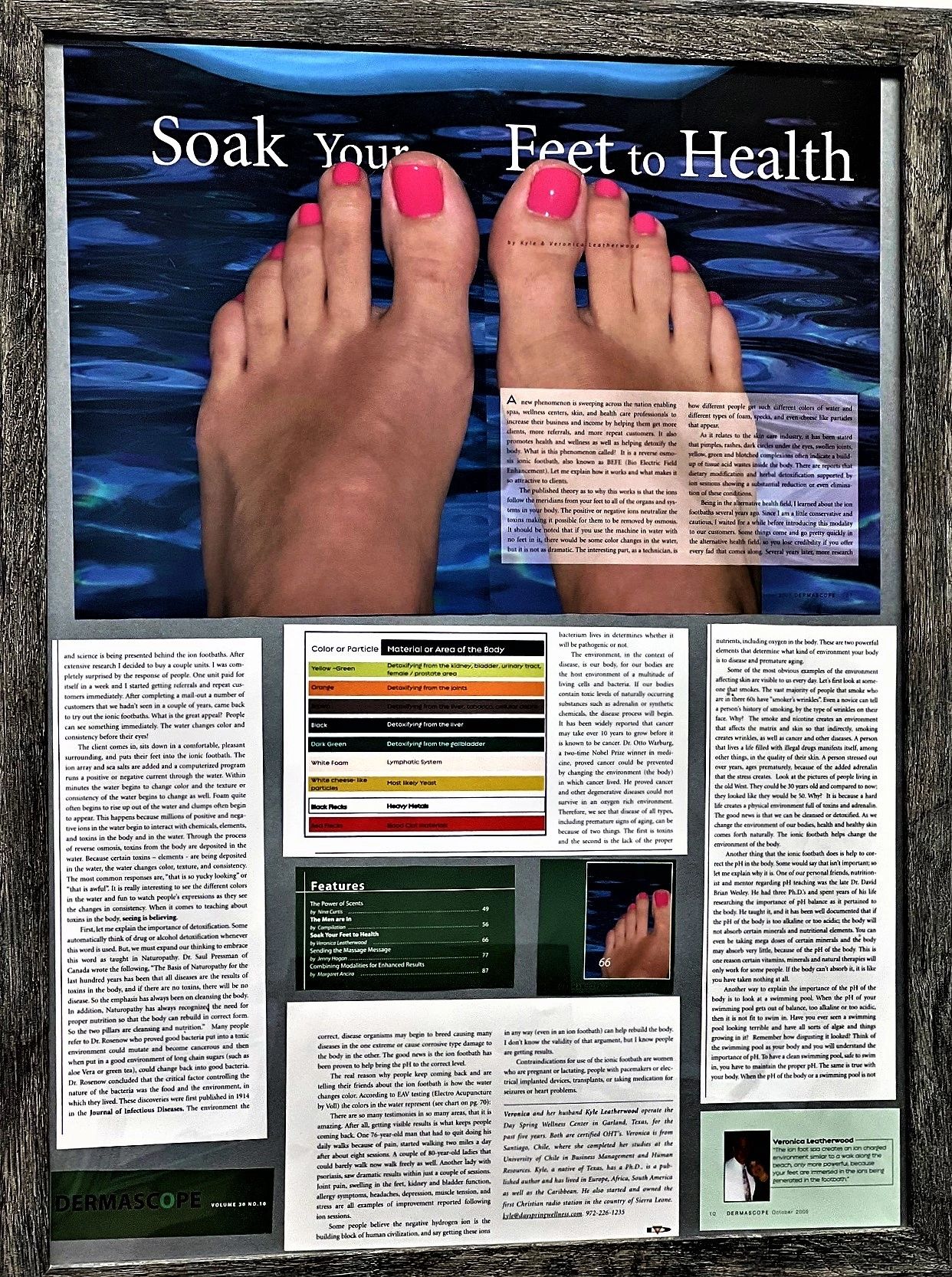Day Spring: Soak your feet to Health article. We are in Rowlett, Sunnyvale, Garland, Texas