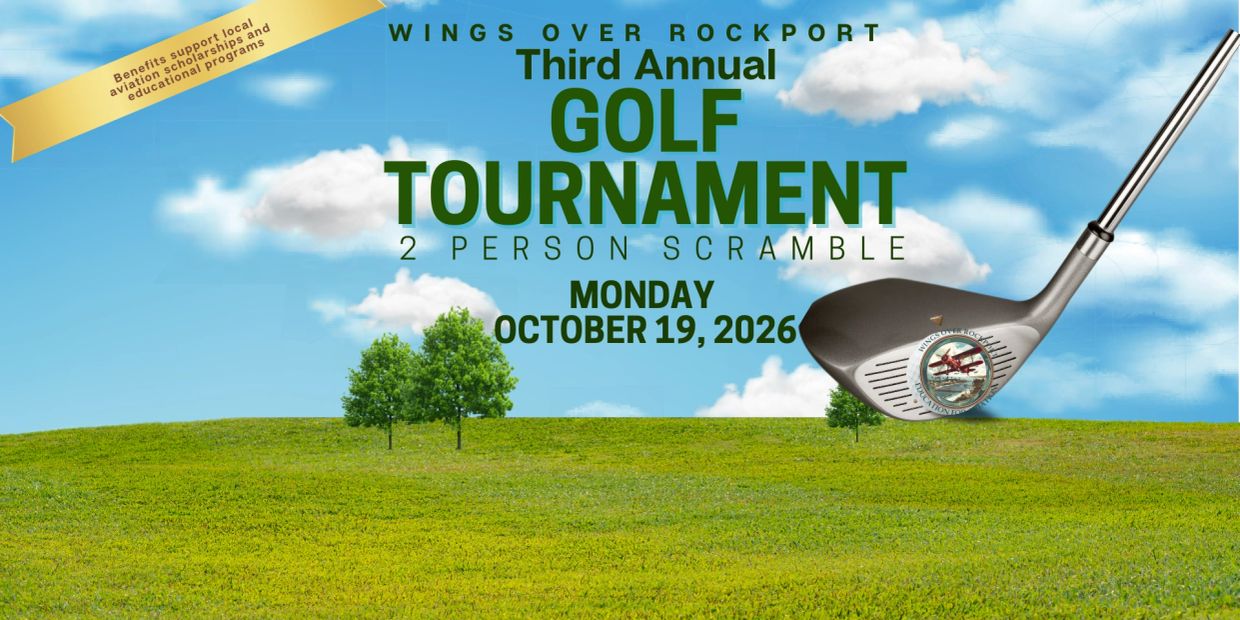 Golf tournament announcement with date and details.