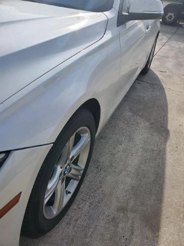 Top Repair White Car After - Florida Dent Solutions