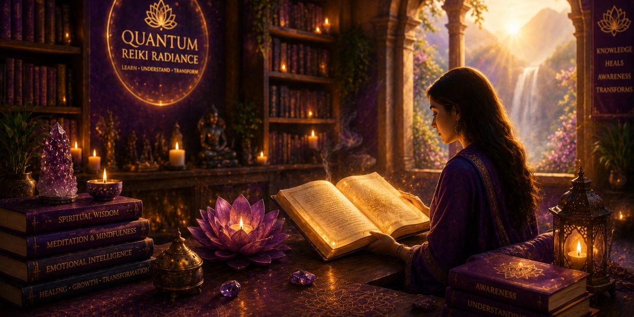 Quantum Reiki Radiance resource library supporting spiritual learning, meditation, personal growth and holistic wellness through practical knowledge.