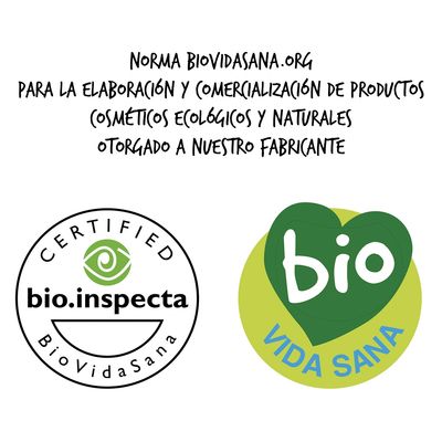 Certificado de ingredientes Bio de los jabones contra el cáncer de próstata Prstt®
