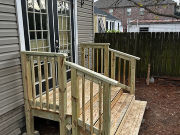 Custom deck and stairs