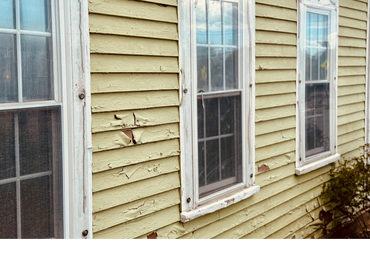 chipped and old siding needing replaced
