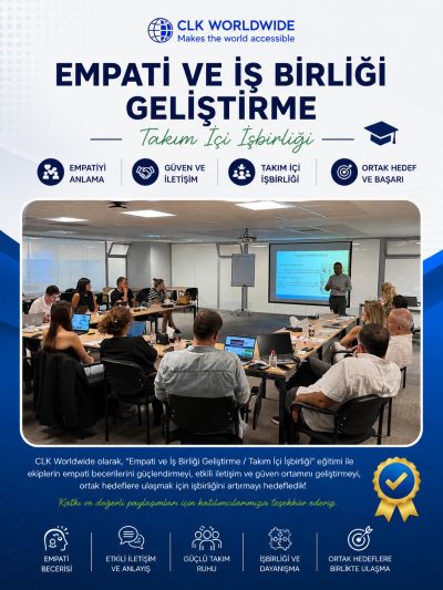 Empati ve iş birliği geliştirme eğitiminden takım çalışması görüntüsü.