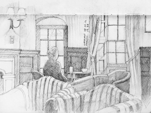 drawing of the room