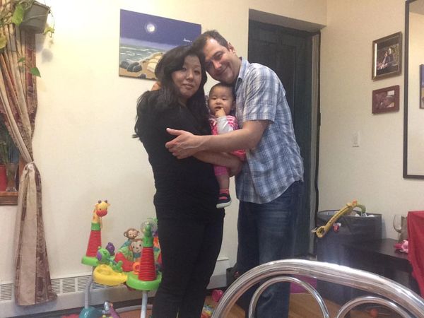 Derek Samuel  Reese with his wife Sonam Reese and daughter Aalea Reese