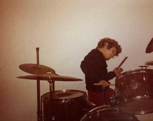 Derek Samuel Reese On the drum kit