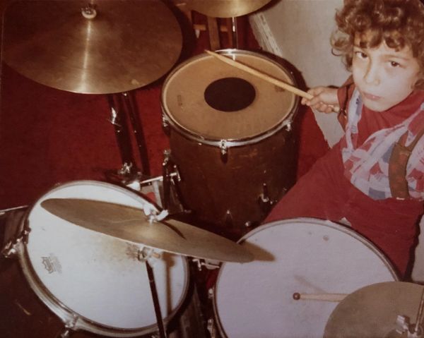 Derek Samuel Reese on drums at seven years old
