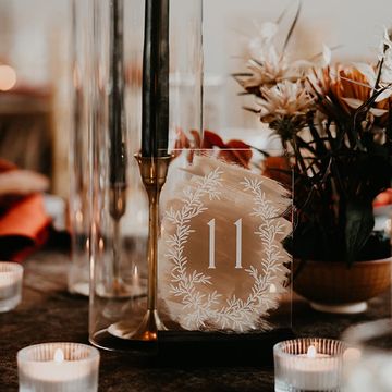 cleveland custom signage table number the lake erie building