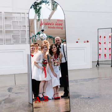 cleveland custom signage selfie mirror at The Madison