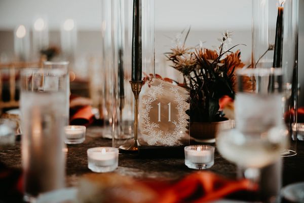 cleveland custom signage table number the lake erie building