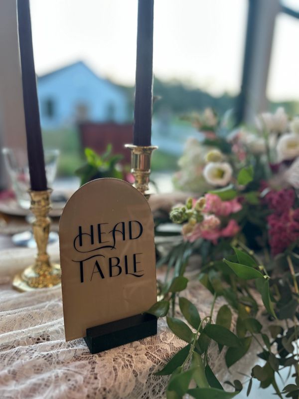 cleveland custom signage table number the wellspring