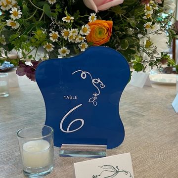 cleveland custom signage table number the glidden house
