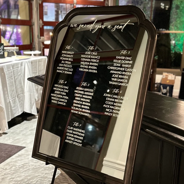 cleveland custom signage seating chart at georgetown VOSH