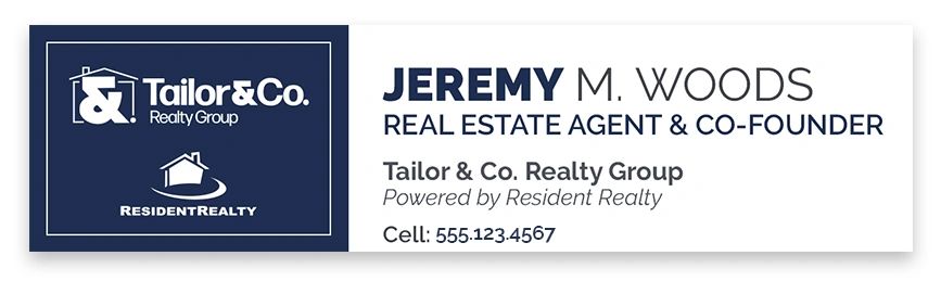 Tailor & Co. Realty Group email signature