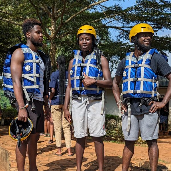 Rafting river crew