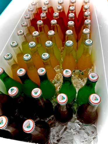 Ice cold Jarritos beverages ready to drink on a hot sunny day!