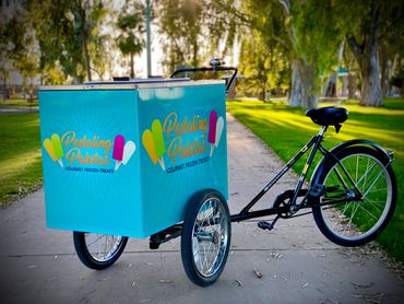 The Pedaling Paletas tricycle.