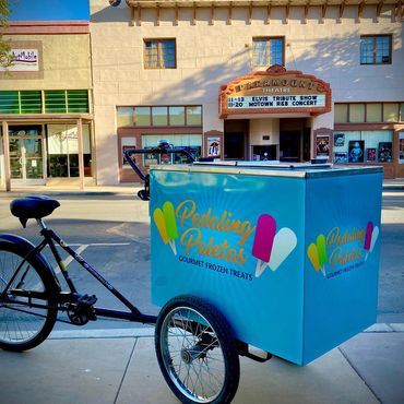 The Pedaling Paletas tricycle.