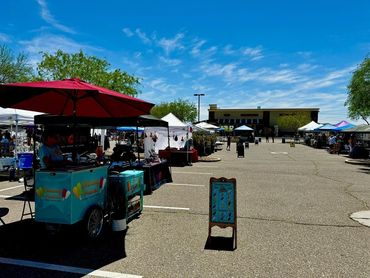 The Pedaling Paletas tricycle at the Uptown Farmers Market.