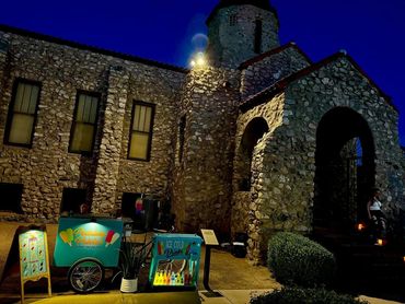 Pedaling Paletas tricycle at the Casa Grande Museum for an event.