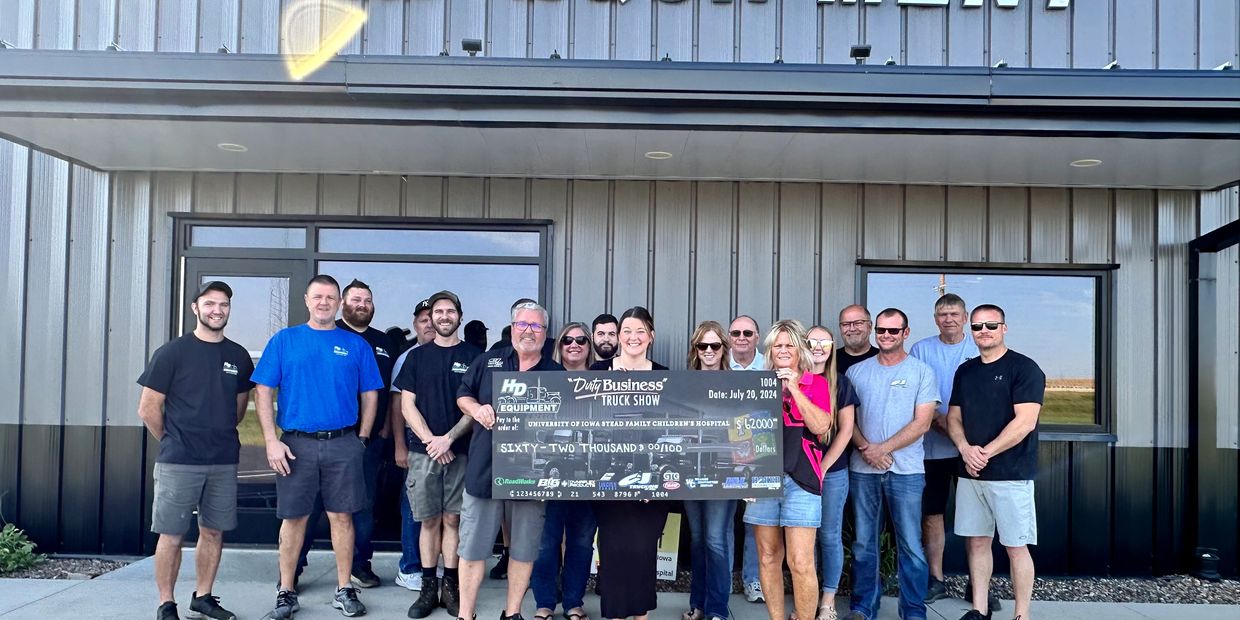 Check presented for the University of Iowa Stead Family Children's Hospital