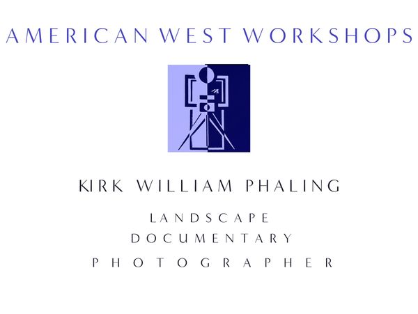 Logo and text for Kirk William Phaling, landscape documentary photographer.